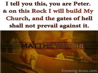 Matthew 16:18 I Will Build My Church (brown)
